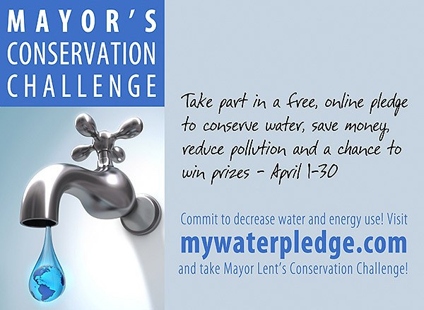 Take Mayor Lent's Conservation Challenge.