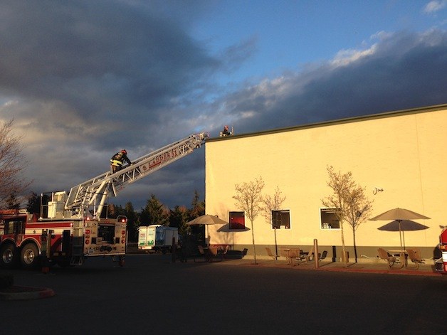Central Kitsap Fire and Rescue firemen respond to the Silverdale Safeway on Silverdale Way. A fire caught in the store's deli.