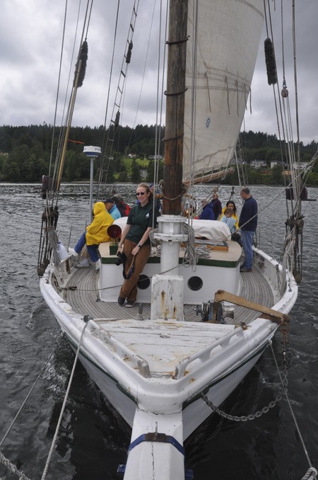 A group of North Kitsap residents sailed around Poulsbo’s Liberty Bay for three hours Sunday.