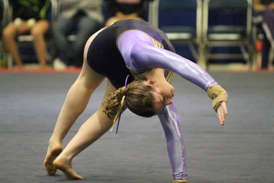 North Kitsap's D'Anne Davidson was one of three from the North Kitsap School District to compete at the 2A State gymnastics meet this season and the only one to qualify for all-around.