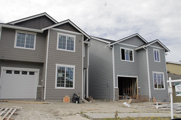 New homes being built off of Caldart Avenue in Poulsbo are just a few of many new residences approved within the city limits.