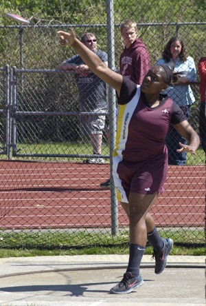 Sophomore Alexus Richardson won the Class 4A Narrows League title with a throw of 108 feet