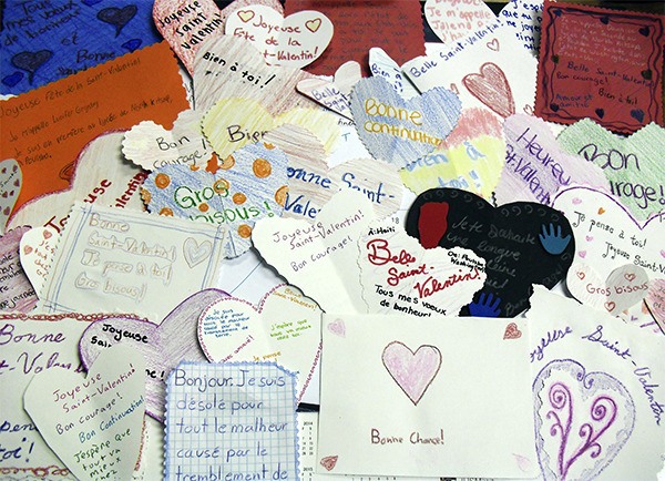 Nearly 100 handmade Valentines are on their way to Haiti