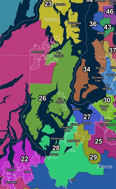 Legislative redistricting map shows 26th District