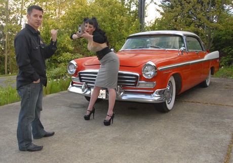 Kustom Kulture Festival organizers Chuck Mitchell and Hanah Reed.