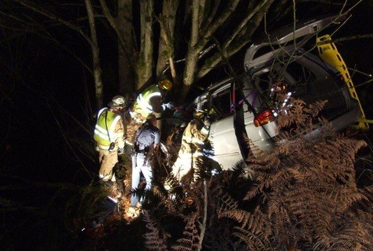 A teen boy is stable after crashing early Sunday. Poulsbo Fire