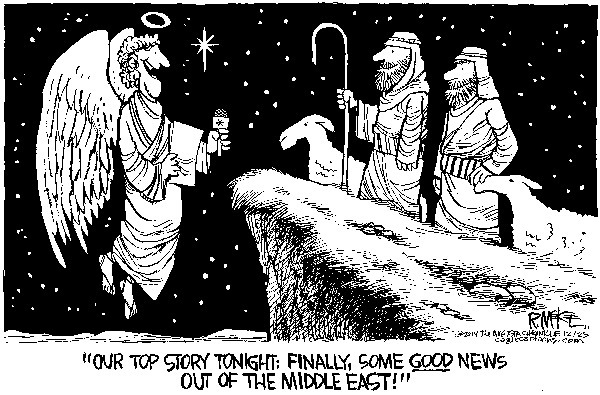 A cartoon with a holiday message.