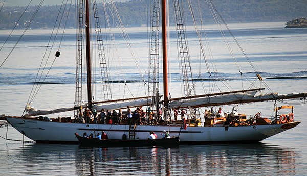 The tall ship Adventuress first visited Suquamish in 2013.