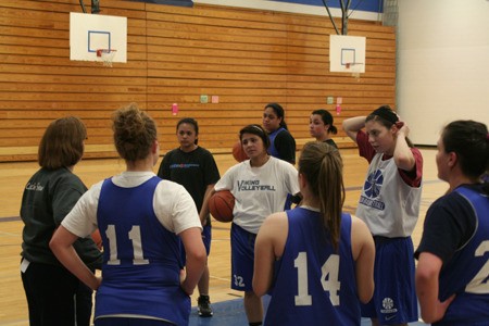 The Lady Trojans practice Tuesday in preparation for Friday’s Class 2A state tournament.