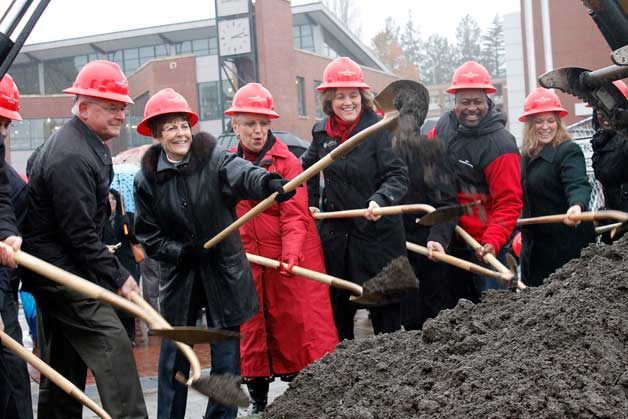 The official groundbreaking ceremony for Olympic College's new College Instruction Center was held Dec. 17.