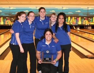 The Olympic girls bowling team placed second at the Class 3A state championships in Tacoma