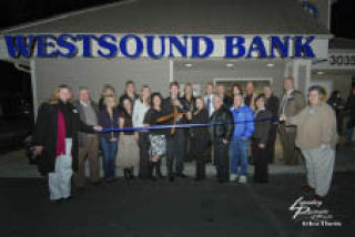 Westsound Bank employees and Silverdale Chamber of Commerce members celebrated the grand re-opening of the Silverdale branch last week.