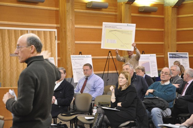 Residents told an advisory committee about the impacts higher tolls would have on them.