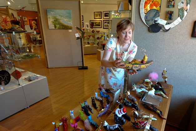 Winnie Rich is an artist at Poulsbo’s Front Street Gallery. The gallery is part of a resurgence of art in downtown Poulsbo.