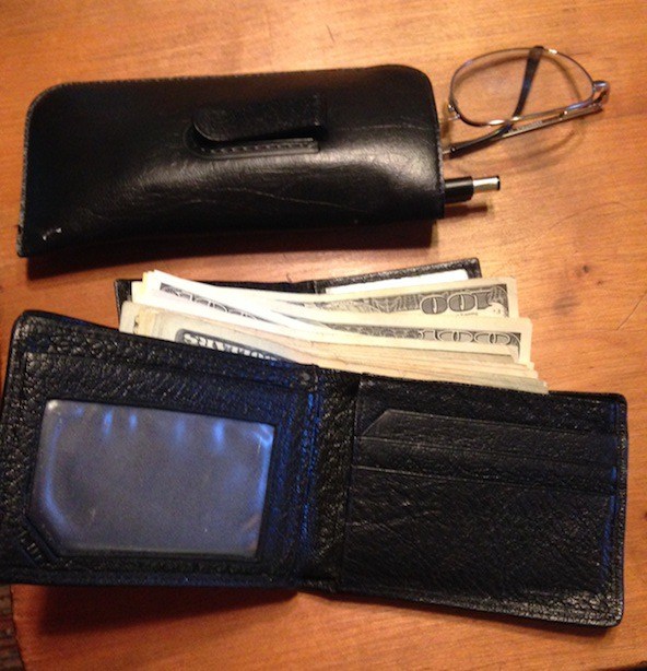 A wallet containing nearly $700 and glass case was found inside the compartment of a purse purchased Dec. 3 at the Goodwill store in Port Orchard.
