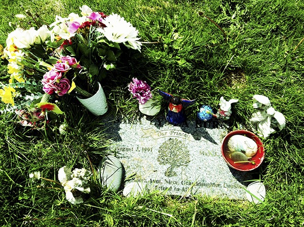 Nineteen-year-old Bremerton murder victim Sara Burke’s grave at Ivy Green Cemetery is often adorned with new flowers and other ornaments. The three-year anniversary of her killing will be May 11 and no arrests have yet been made in the case.