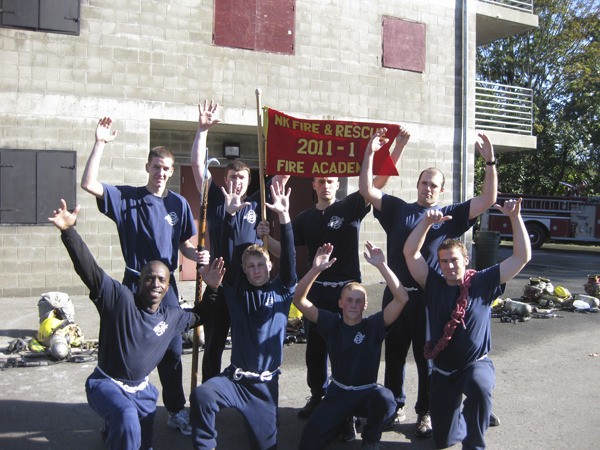 Members of North Kitsap Fire & Rescue’s 2011 volunteer-intern academy: Back row