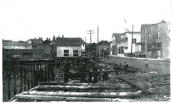 Downtown Poulsbo after the fire of 1914.