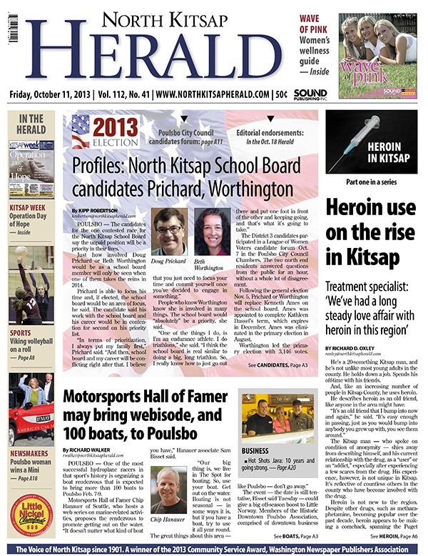 Heroin in Kitsap, school board campaign issues, winter rendezvous among