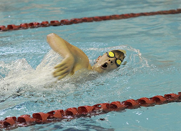 The North Kitsap boys swim team defeated the Sequim Wolves Jan. 7 in the Sequim Aquatic Center.