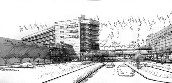 An artistic rendering of what the new Silverdale hospital