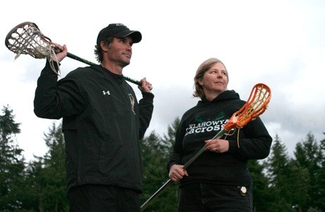Klahowya Secondary School lacrosse coaches Rob Hawley and Laurie Usher are members of the Washington State Lacrosse Hall of Fame. The program at Klahowya continues to grow under their leadership.
