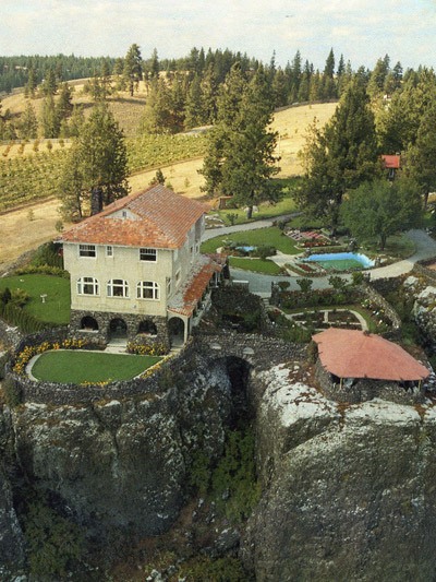 An aerial photo of Arbor Crest Wine Cellars in Spokane.