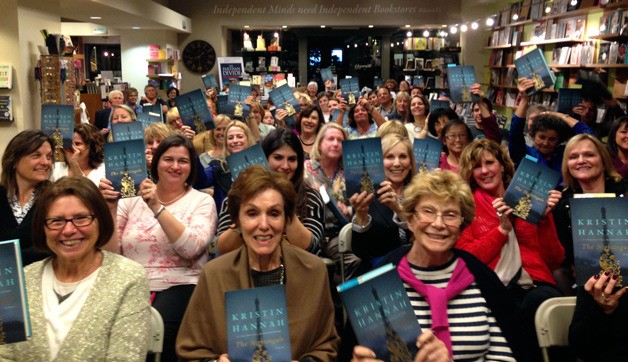 Fans crowd into Warwick’s Bookstore in La Jolla