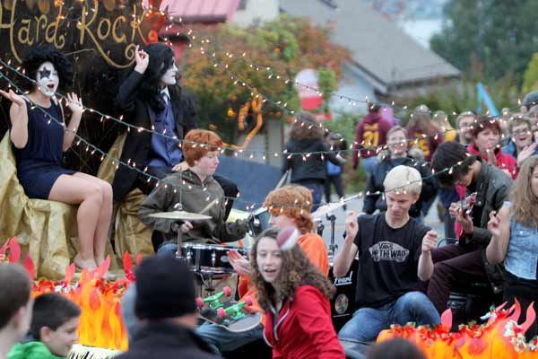 The Kingston High School community celebrated homecoming Oct. 10 with a parade from Village Green Community Park to Mike Wallace Park.