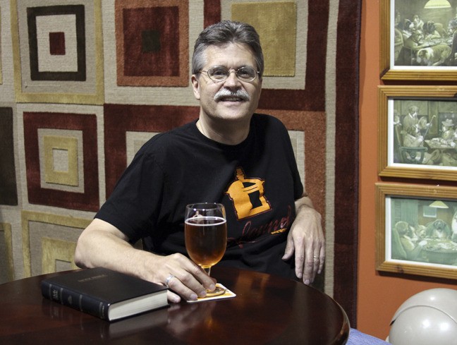 Michael Camp enjoys a beer at Sound Brewery in Poulsbo