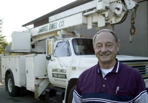 Darrel Emel started Darrel Emels Tree Service in 1958. The Central Kitsap corporation is celebrating its 50th year in business.