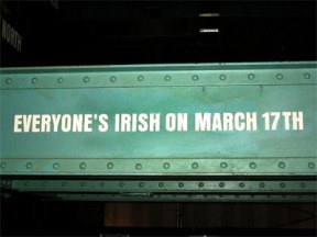 The mantra displayed at the Guinness storehouse in Dublin.