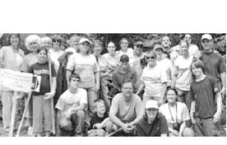 Members of the Kingston Windermere Real Estate office who joined in the work party for the Kingston-Eglon trail are pictured above and include Alma Hammon