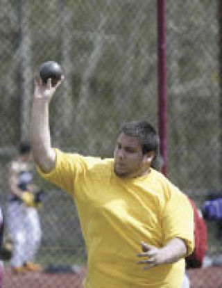 Bremerton’s Joe Quinones tossed the shot put 34 feet