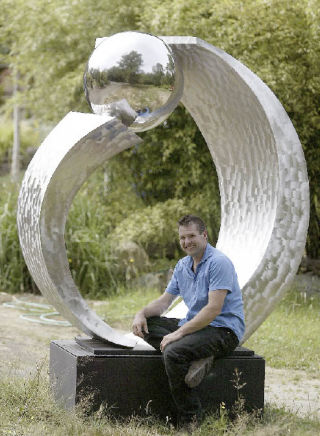 James Kelsey draws from his life experiences to create objects such as the “Tsunami In Steel.”