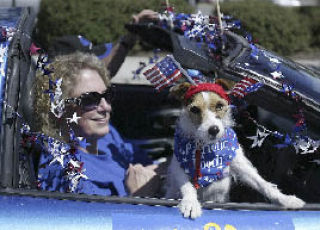 Even patriotic pooches showed their support at Saturday’s 60th annual Armed Forces Day Parade in Bremerton.