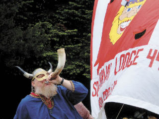 Sound the lur! The Vikings will set up camp in Poulsbo this weekend for the 40th annual Viking Fest.