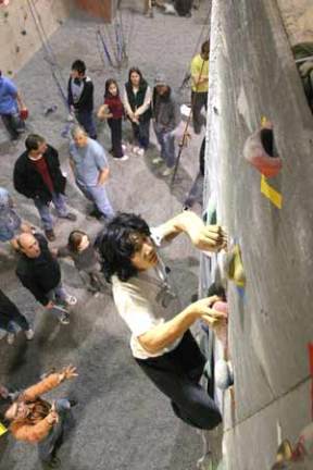 A climber takes to the walls of Vertical World. The East Bremerton business is currently up for sale and if no potential buyers come forward