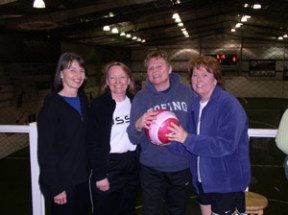 Fun 50s teammates (left to right) Kathy Allen