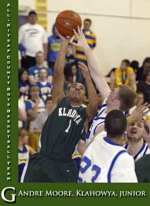 From Klahowya guard Andre Moores 18.9 points per game all the way down through North Kitsap post Taylor Hoffers 17 points and 18 rebounds per game