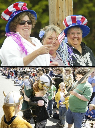 Armed Forces Day supporters and Viking Fest revelers captured at last year's parades