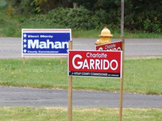Monty Mahan and Charlotte Garrido are two of the four candidates currently running for South Kitsap Commissioner.