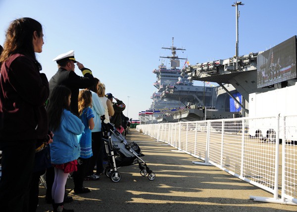 A ceremony was held for the retiring of the aircraft carrier USS Enterprise Dec. 1. The carrier served for 51 years.