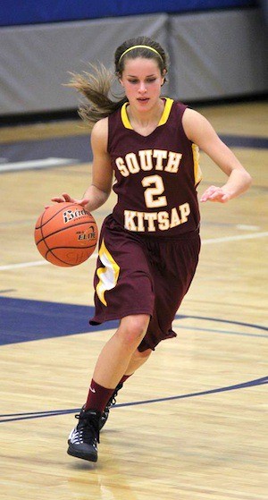 South Kitsap junior Hayley Romo and her teammates will look to rebound from their 54-36 loss Monday night at Sumner when they return to Class 4A Narrows League play tonight against Central Kitsap.