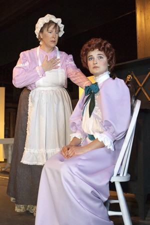 Johanna Jacobsen stars as Anne Shirley and Ann Biglow as Marilla Cuthbert in Port Gamble Theater’s production  of “Anne of Green Gables.”