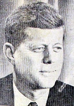 This picture of President Kennedy was published in the Nov. 27