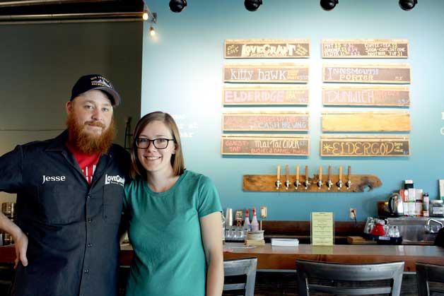 Jesse and Tasha Wilson own Lovecraft Brewing Company. With the exception of a guest tap and a cider tap