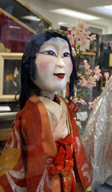 A puppet from Japan is pictured at the Aurora Valentinetti Puppet Museum. Bremerton’s sister city