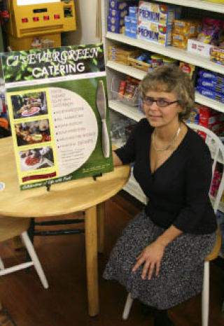 CJ’s Evergreen General Store owner Cynthia Jeffries (pictured) and chef Richard Kost teamed up to start CJ’s Evergreen Catering. The catering service will do a variety of events