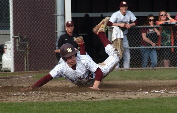 South Kitsap junior Mac McCarty had two hits and scored a pair of runs during Tuesday’s 4-3 win against Bellarmine Prep in Class 4A Narrows League play.